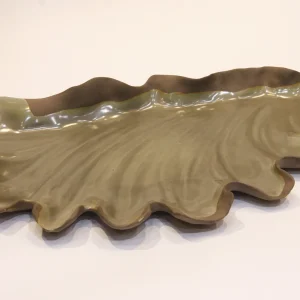 Seramik Yeşil Sunum Servis Tabağı