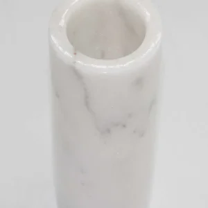 Doğal Beyaz Mermer Torna İşi Aydınlatma