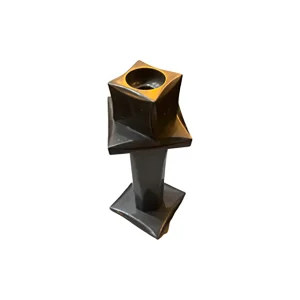 Doğal Siyah Mermer Şamdan