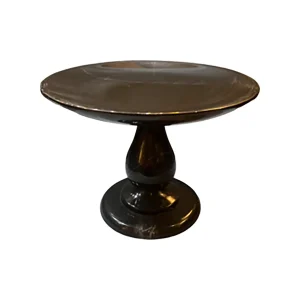 Doğal Siyah Mermer Servis Tabağı